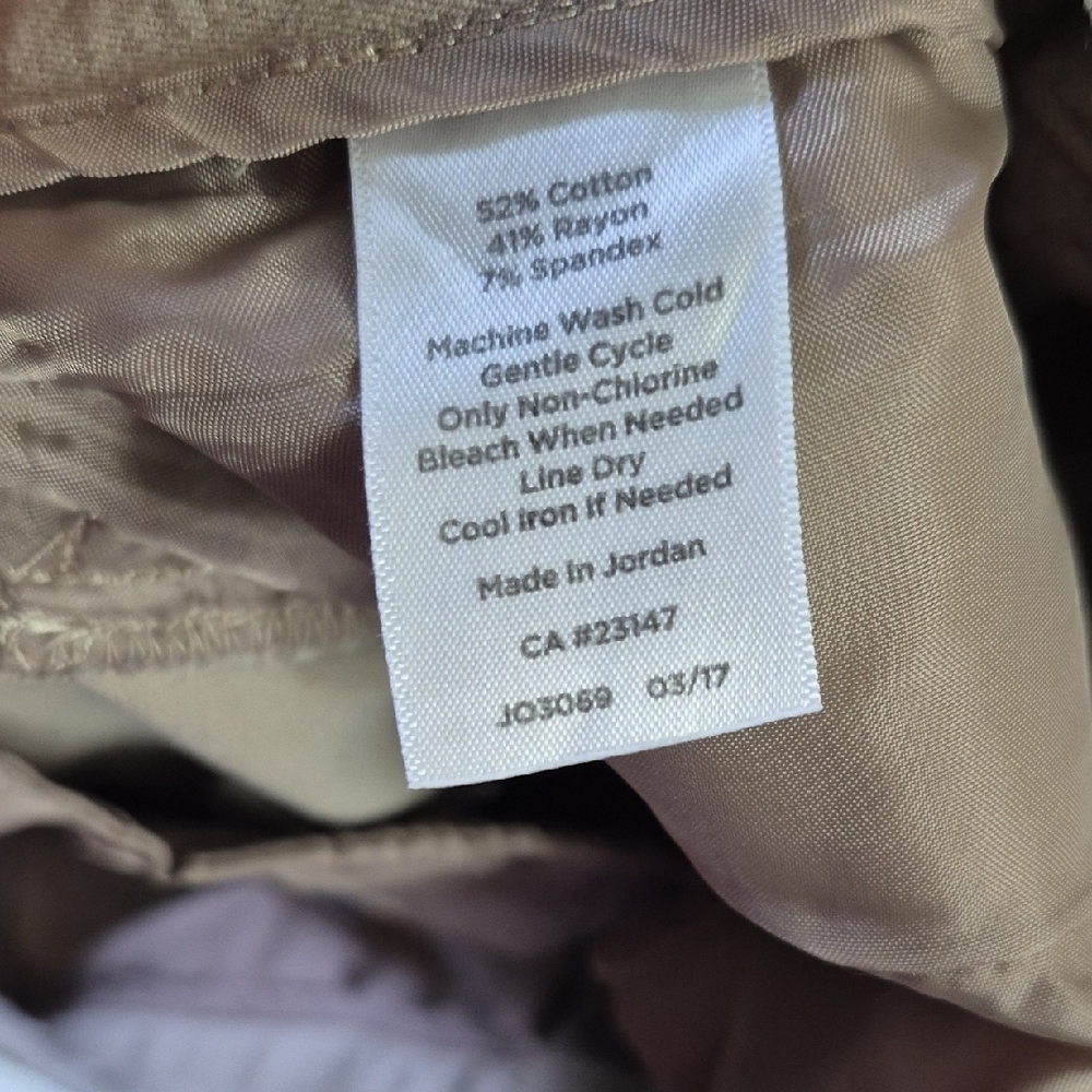 Talbots Tan Ankle Pants - Picture 6 of 6